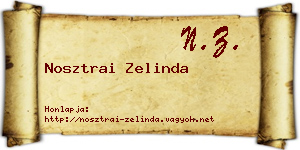 Nosztrai Zelinda névjegykártya